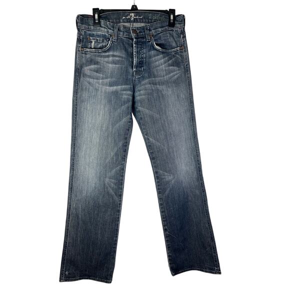 7 For All Mankind Other - 7 For All Mankind Men's A Pkt Dark Wash Relaxed Straight Jeans